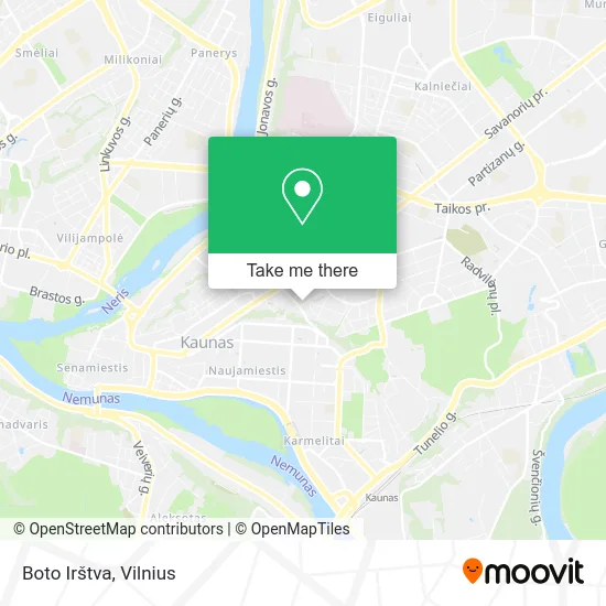 Карта Boto Irštva