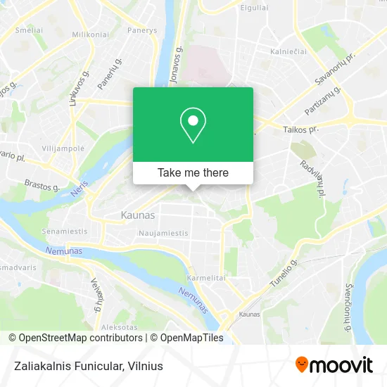 Карта Zaliakalnis Funicular