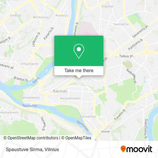 Карта Spaustuve Sirma