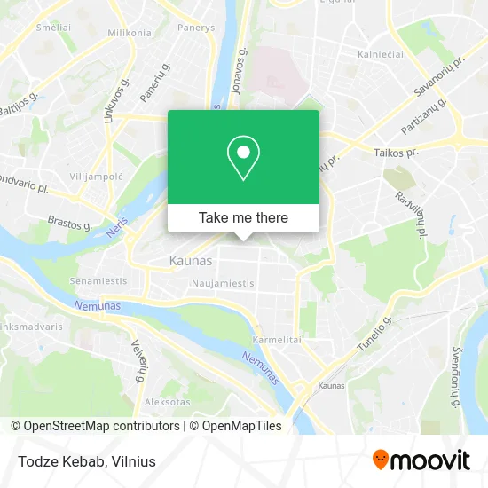 Карта Todze Kebab