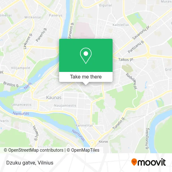 Карта Dzuku gatve