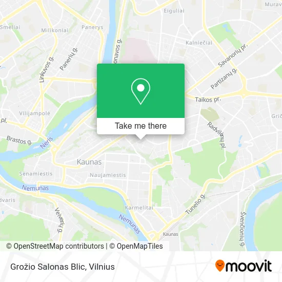 Карта Grožio Salonas Blic