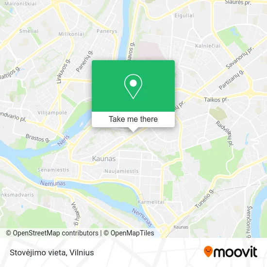 Карта Stovėjimo vieta