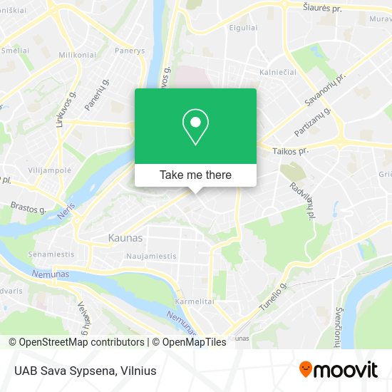 Карта UAB Sava Sypsena