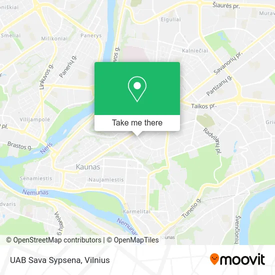 Карта UAB Sava Sypsena