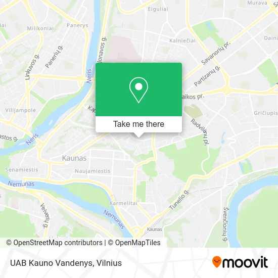 Карта UAB Kauno Vandenys