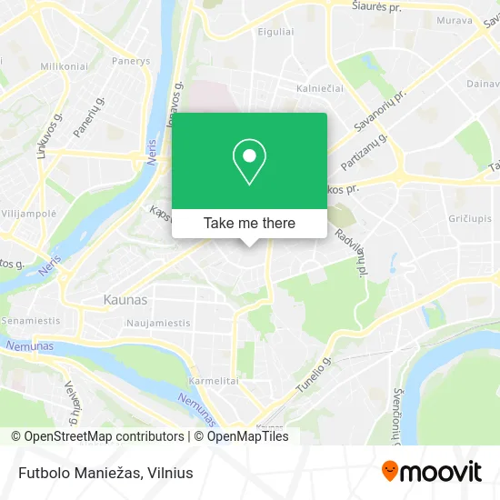 Карта Futbolo Maniežas