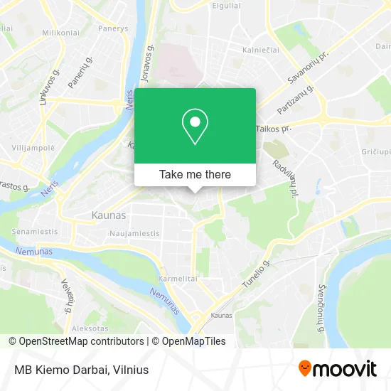 Карта MB Kiemo Darbai