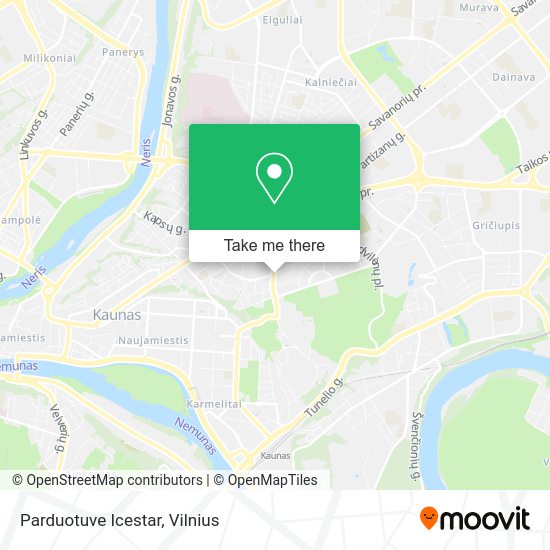 Карта Parduotuve Icestar
