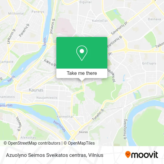 Карта Azuolyno Seimos Sveikatos centras