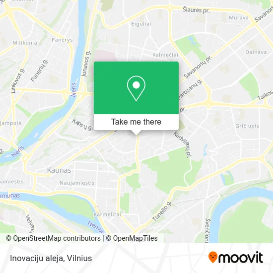 Карта Inovaciju aleja
