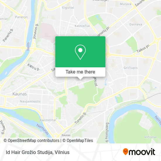 Карта Id Hair Grožio Studija