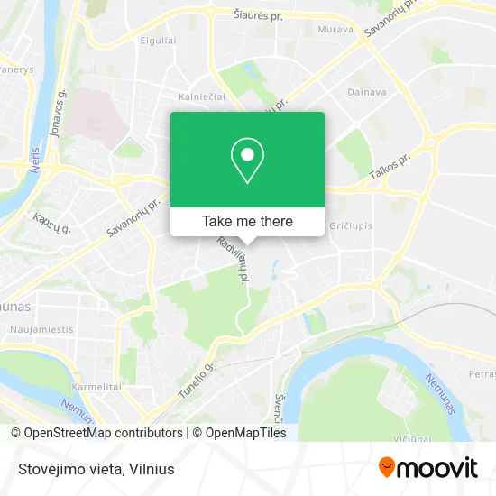 Карта Stovėjimo vieta