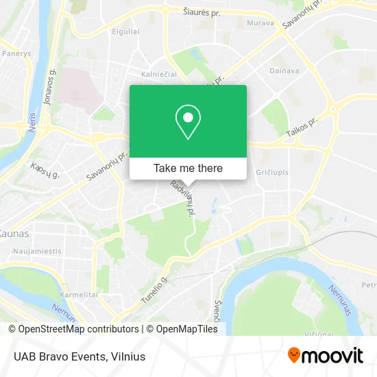 Карта UAB Bravo Events