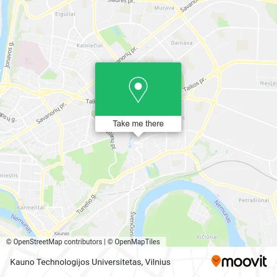 Карта Kauno Technologijos Universitetas