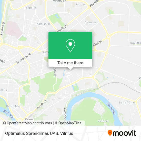 Карта Optimalūs Sprendimai, UAB