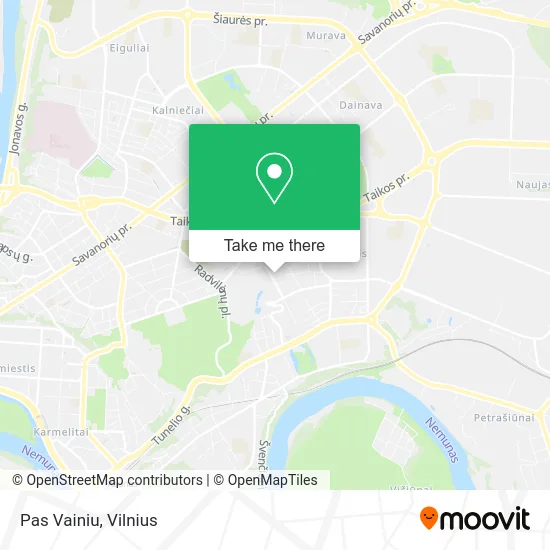 Карта Pas Vainiu