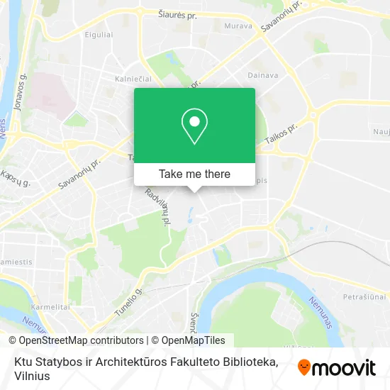 Карта Ktu Statybos ir Architektūros Fakulteto Biblioteka