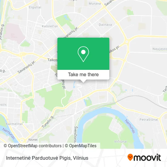Карта Internetinė Parduotuvė Pigis