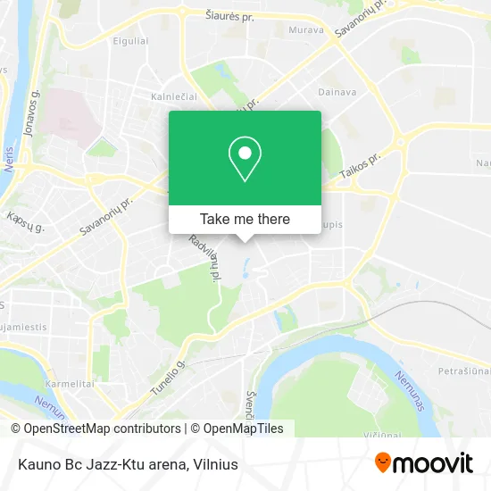 Карта Kauno Bc Jazz-Ktu arena