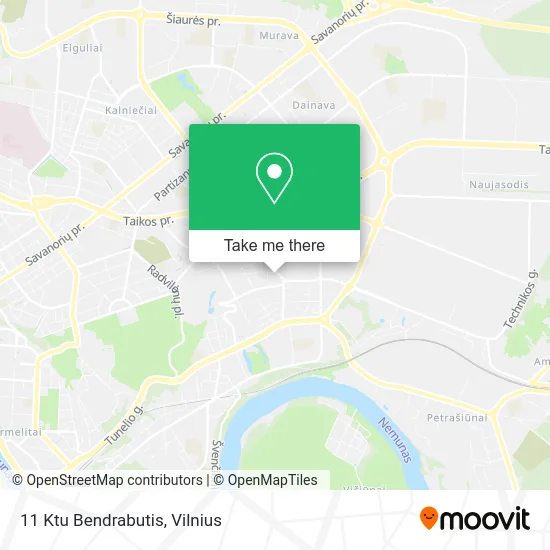 Карта 11 Ktu Bendrabutis