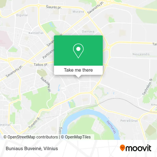 Карта Buniaus Buveinė