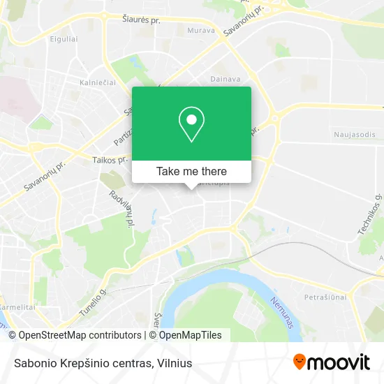 Карта Sabonio Krepšinio centras