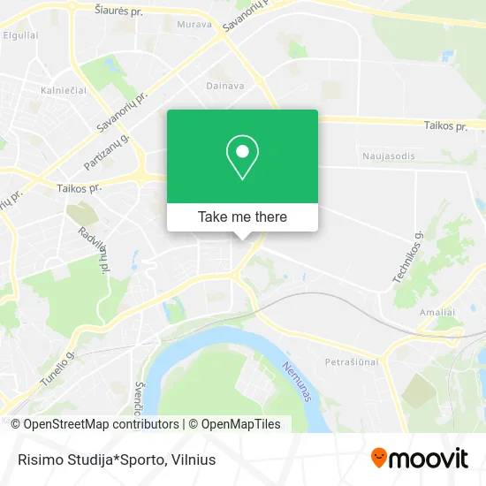 Карта Risimo Studija*Sporto