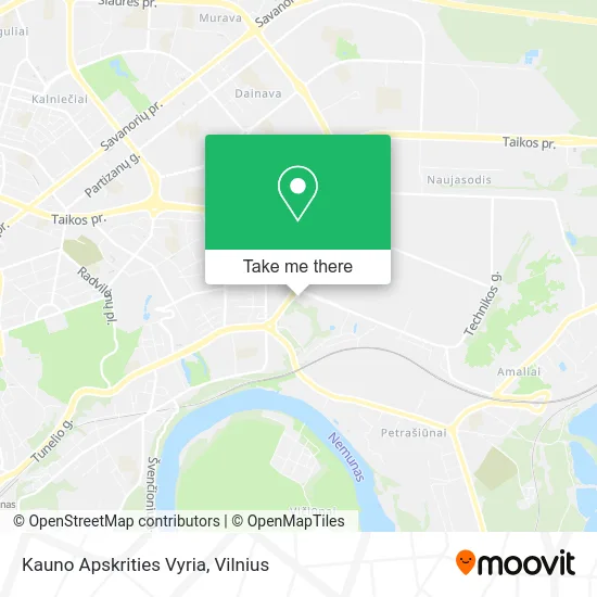 Карта Kauno Apskrities Vyria