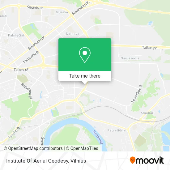 Карта Institute Of Aerial Geodesy