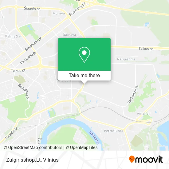 Карта Zalgirisshop.Lt