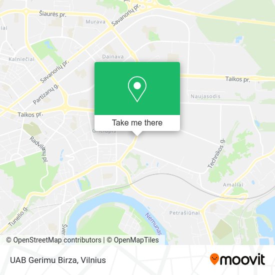 Карта UAB Gerimu Birza