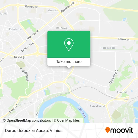 Карта Darbo drabuziai Apsau