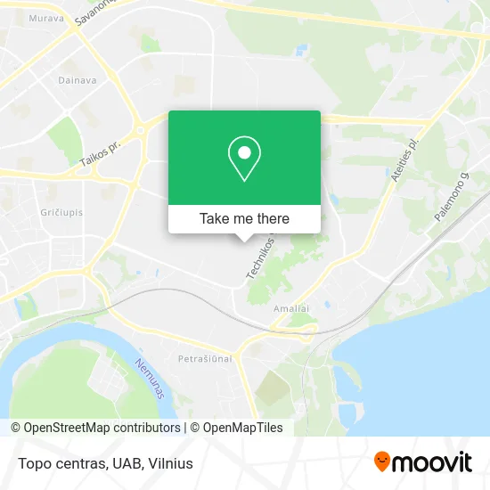 Карта Topo centras, UAB