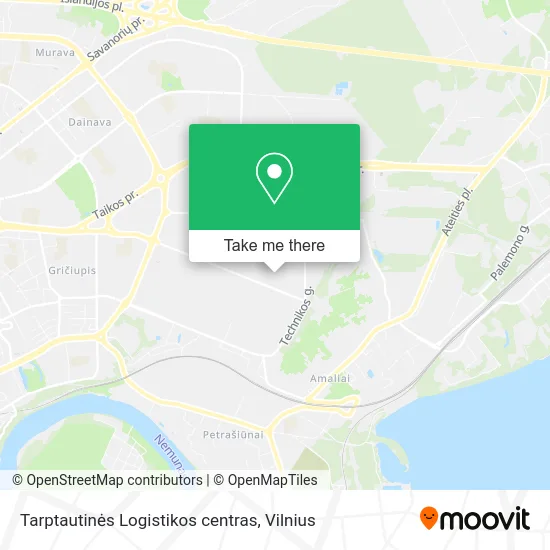 Карта Tarptautinės Logistikos centras