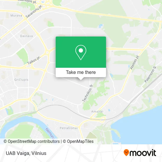 Карта UAB Vaiga