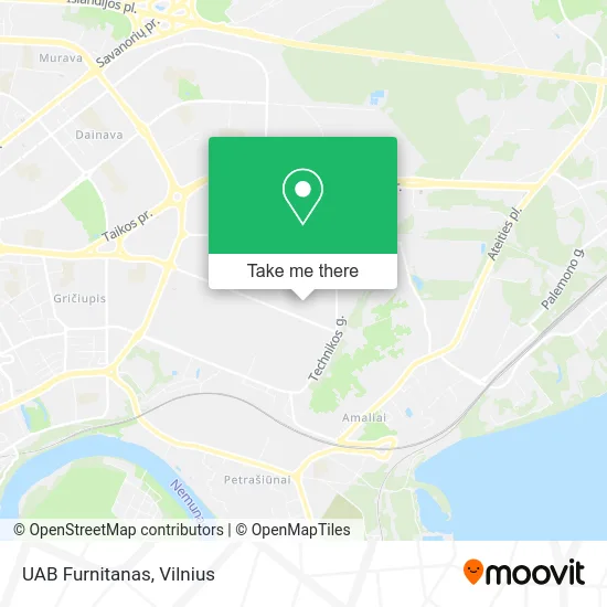 Карта UAB Furnitanas
