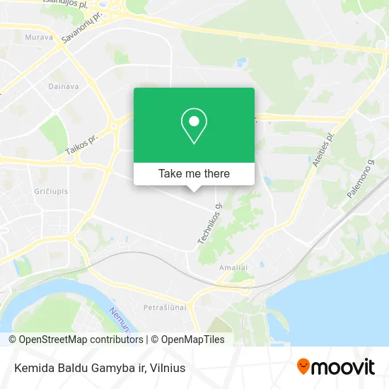 Карта Kemida Baldu Gamyba ir