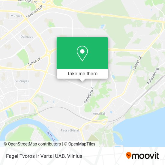 Карта Fagel Tvoros ir Vartai UAB