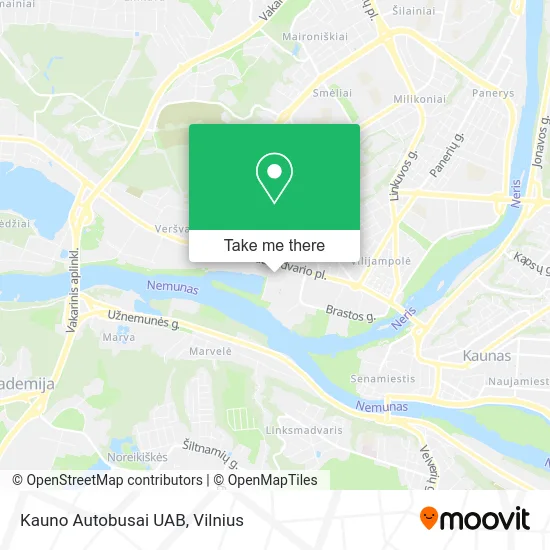 Карта Kauno Autobusai UAB