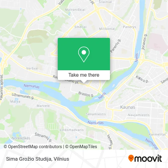 Карта Sima Grožio Studija