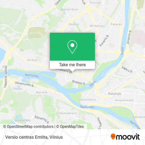Карта Verslo centras Emlita