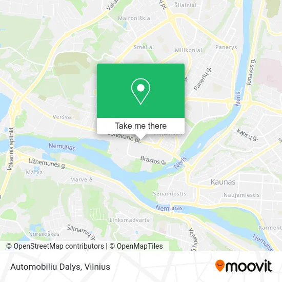 Карта Automobiliu Dalys