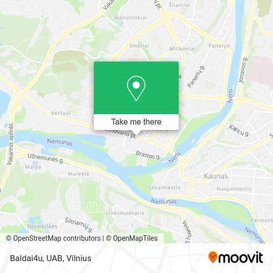 Карта Baldai4u, UAB