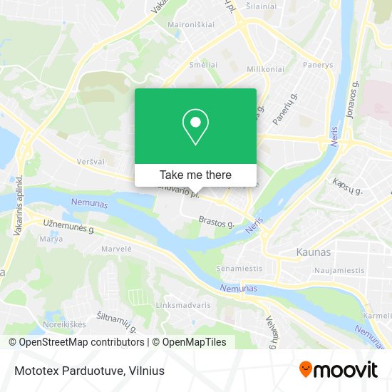 Карта Mototex Parduotuve