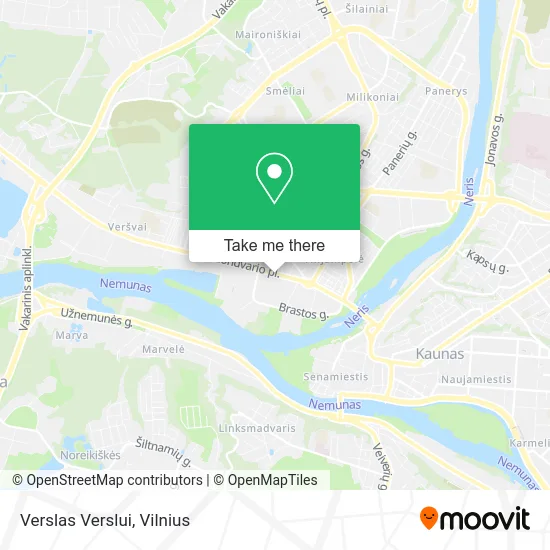 Карта Verslas Verslui