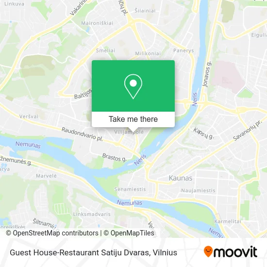 Карта Guest House-Restaurant Satiju Dvaras