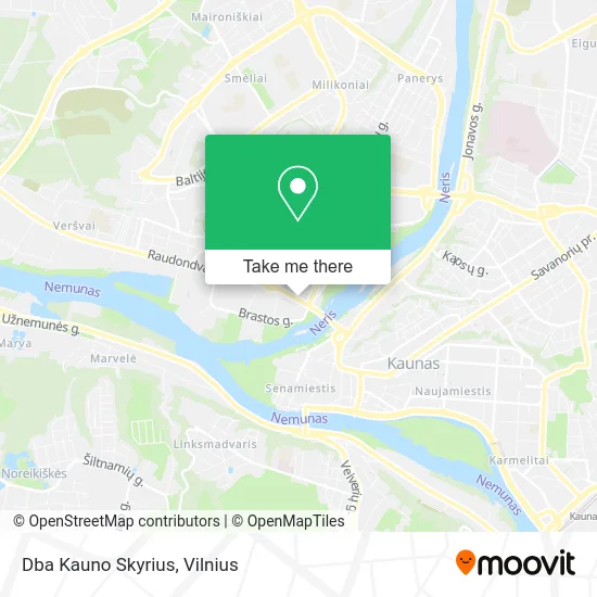 Карта Dba Kauno Skyrius