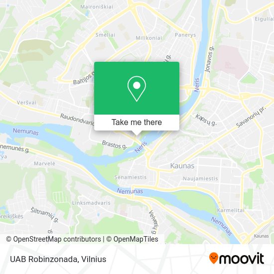 Карта UAB Robinzonada