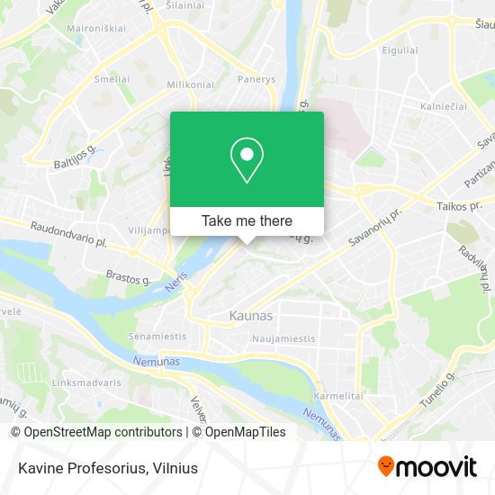 Карта Kavine Profesorius